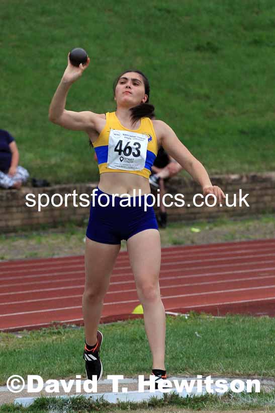 Shot putt, 2022 NEGP Monkton 5, Wednesday, July 20th. Photo: David T. Hewitson/Sports for All Pics